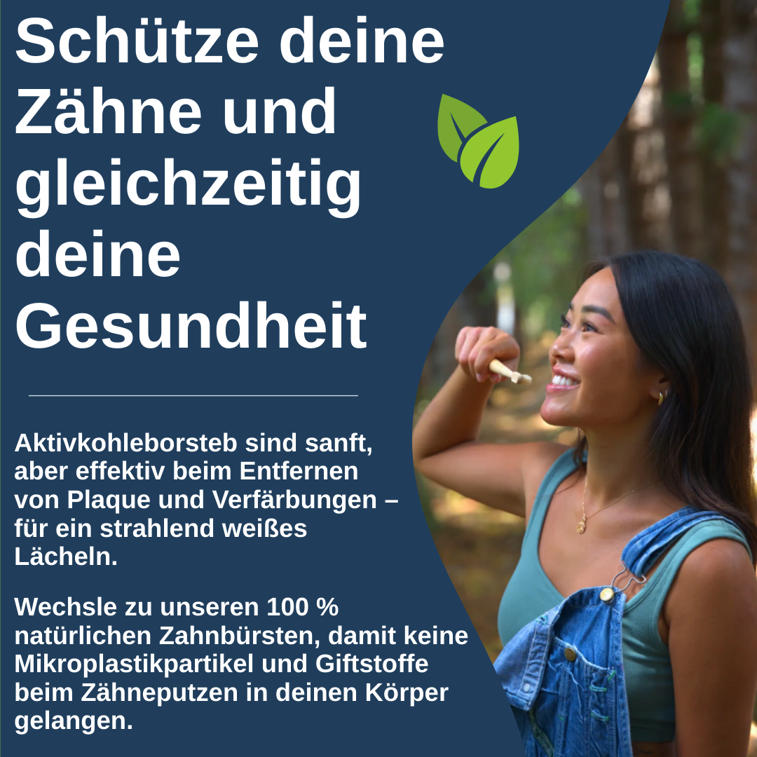 Bamboo Brush - nachhaltige Zahnbürste (4 Pack)