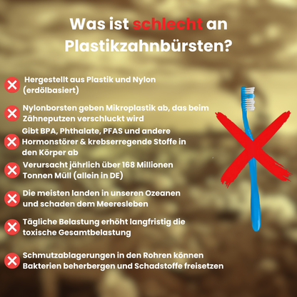 Bamboo Brush - nachhaltige Zahnbürste (4 Pack)