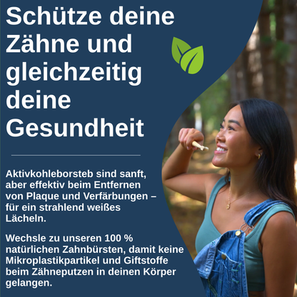 Bamboo Brush - nachhaltige Zahnbürste (4 Pack)