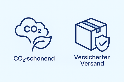 Klimafreundlich + versicherter Versand